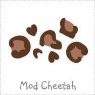 mod cheetah print baby shower theme